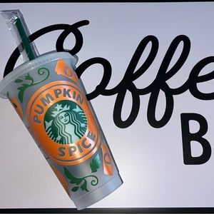 NEW!! Pumpkin Spice | Starbucks Cold Cup |Starbucks Tumbler | Reusable Cold Cup